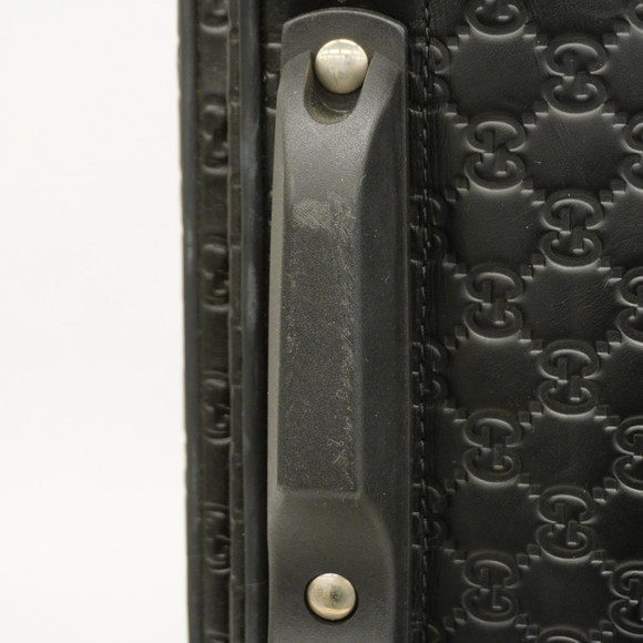 Gucci Carry Leather Bag Black ssima - Picture 8 of 9